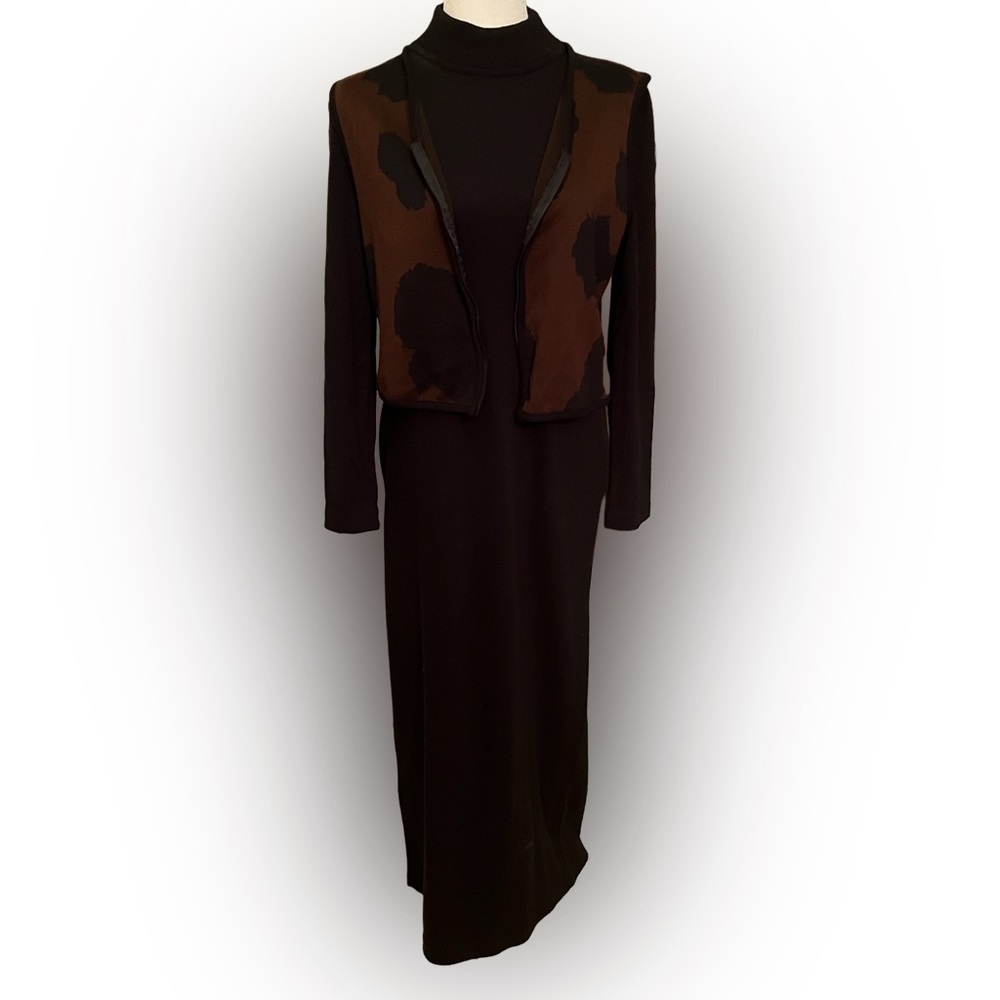 - Lennie for Nina Leonard brand dress. Long sleeve. Size S.